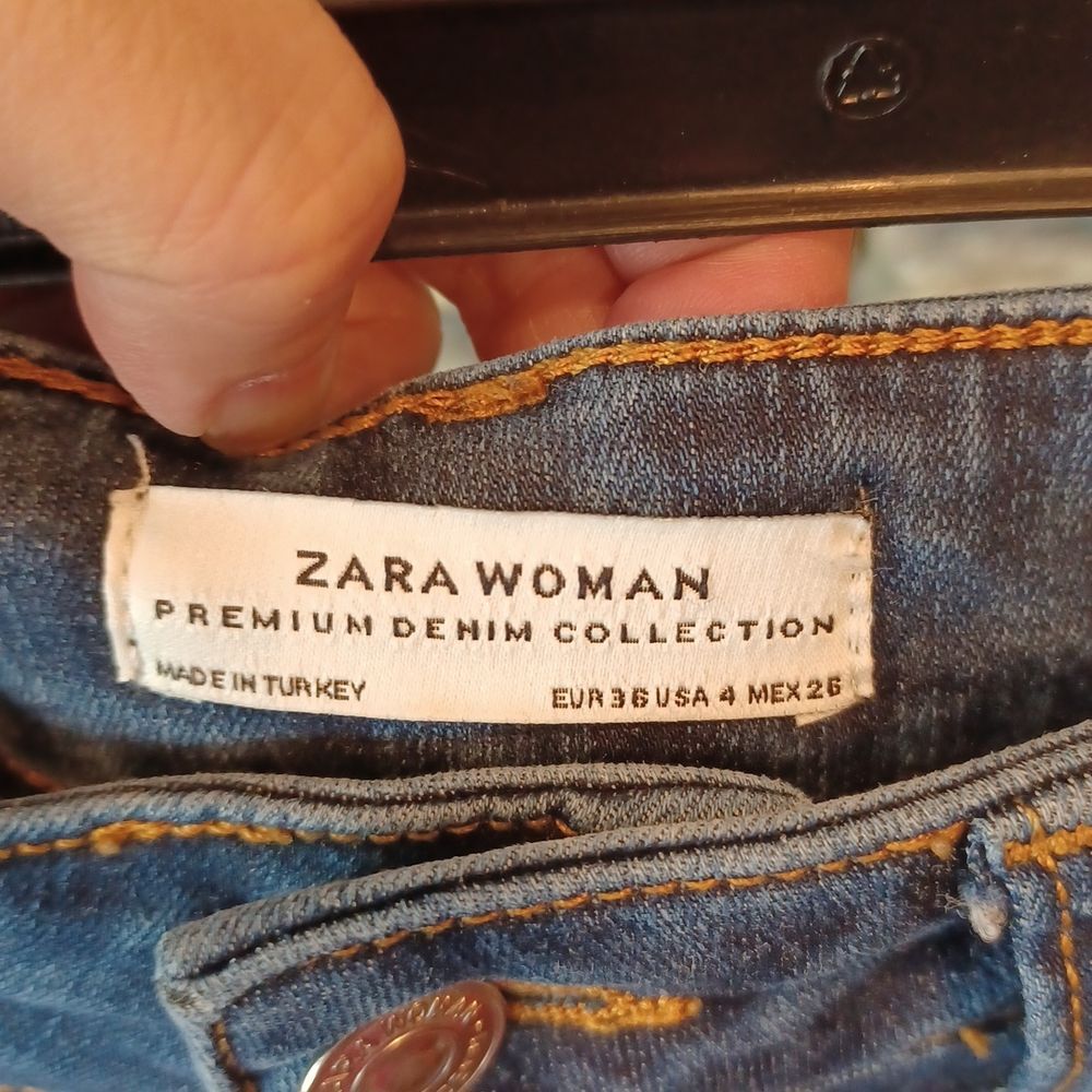 Zara woman premium denim collection skinny jeans sz 4 - Picture 7 of 9